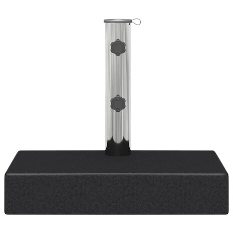 Parasolvoet rechthoekig 25 kg graniet zwart 5
