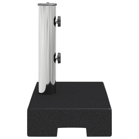 Parasolvoet rechthoekig 25 kg graniet zwart 6
