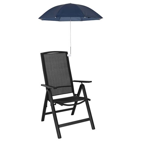Parasol met klem 2 pcs Marineblauw &Oslash; 105 x 86 cm 170T polyester 2