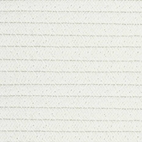 Wasmand &Oslash; 60x36 cm katoen beige en wit 8