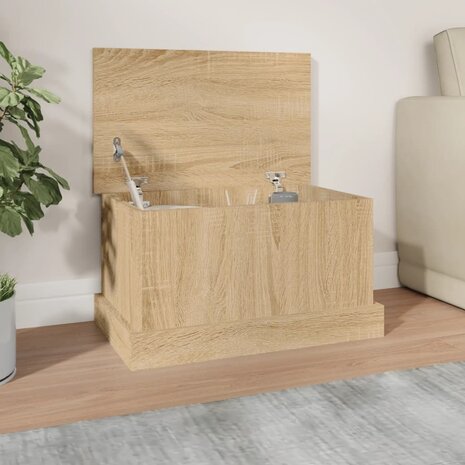 Opbergbox Sonoma Eiken 50x30x28 cm Bewerkt Hout 1