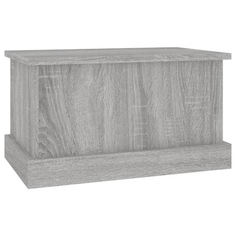 Opbergbox 50x30x28 cm bewerkt hout grijs sonoma eikenkleurig 4