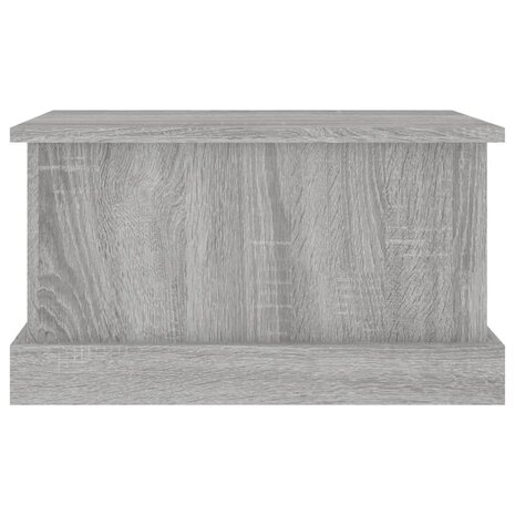 Opbergbox 50x30x28 cm bewerkt hout grijs sonoma eikenkleurig 5