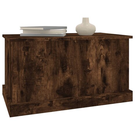 Opbergbox 70x40x38 cm bewerkt hout gerookt eikenkleurig 8