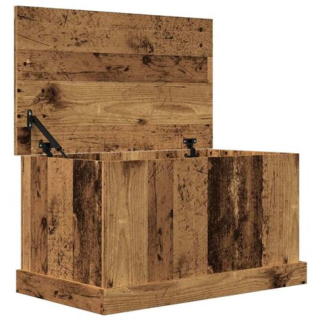 Opbergbox 70x40x38 cm bewerkt hout oud houtkleurig 4