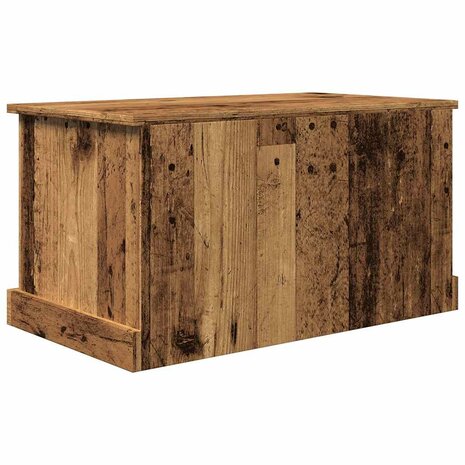 Opbergbox 70x40x38 cm bewerkt hout oud houtkleurig 6