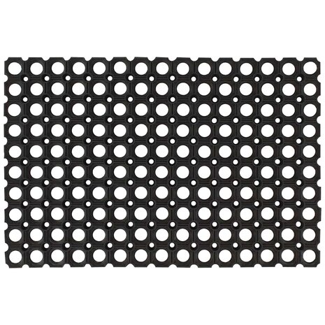 Deurmat rechthoekig 60x80 cm rubber 1