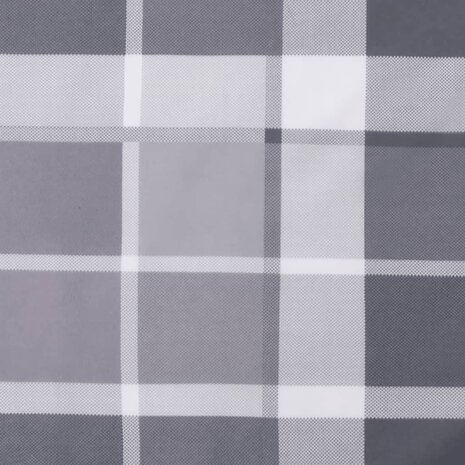 Tuinstoelkussens 4 st 50x50x4 cm oxford stof ruitpatroon grijs 7