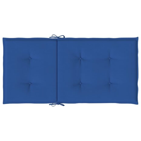 Tuinstoelkussens 2 st 100x50x3 cm oxford stof koningsblauw 6