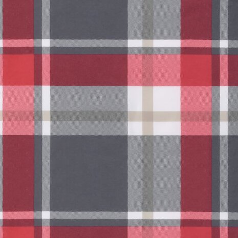 Tuinstoelkussens 4 st 100x50x3 cm oxford stof ruitpatroon rood 9