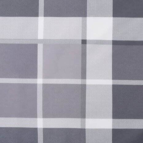 Tuinstoelkussens 4 st 100x50x3 cm oxford stof ruitpatroon grijs 9