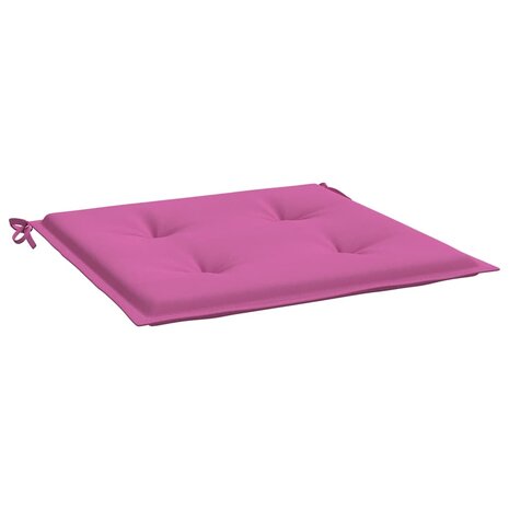 Tuinstoelkussens 6 st 50x50x4 cm stof roze 4