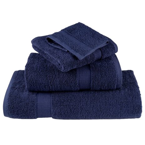 Handdoeken SOLUND 4 st 600 g/m&sup2; 50x100 cm marineblauw 4