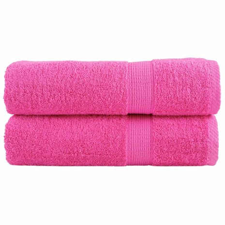 Handdoeken SOLUND 2 st 600 g/m&sup2; 50x100 cm roze 1