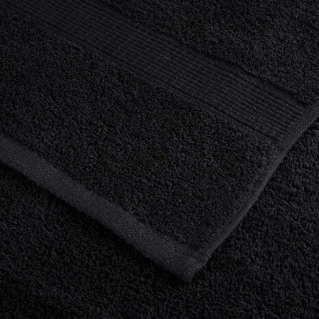 8-delige Handdoekenset SOLUND 600 g/m&sup2; zwart 5