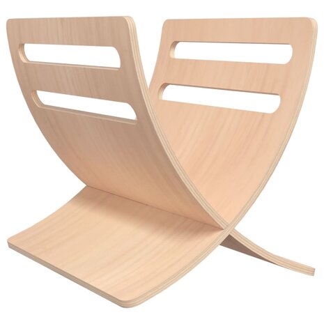 Tijdschriftenrek vloermodel hout naturel  2