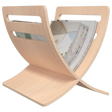 Tijdschriftenrek vloermodel hout naturel  4