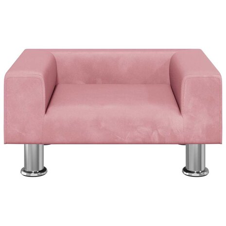 Hondenmand 50x40x26,5 cm fluweel roze 3
