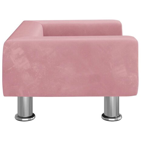 Hondenmand 50x40x26,5 cm fluweel roze 4
