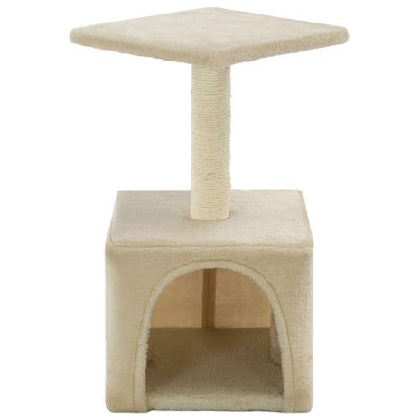 Kattenkrabpaal met sisal krabpaal 55 cm beige 3