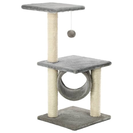 Kattenkrabpaal met sisal krabpalen 65 cm grijs  2