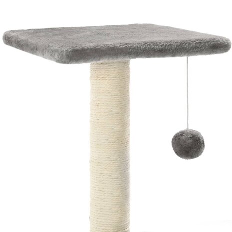 Kattenkrabpaal met sisal krabpalen 65 cm grijs  4
