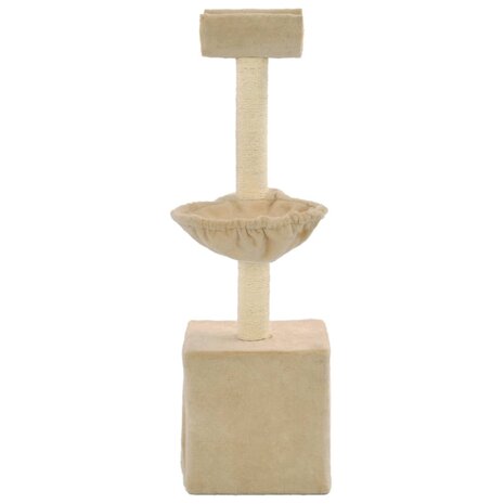 Kattenkrabpaal met sisal krabpalen 105 cm beige 3