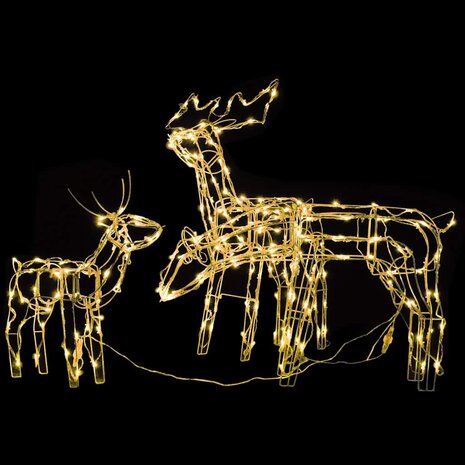 3-delige Kerstverlichting rendieren 229 LED's 3