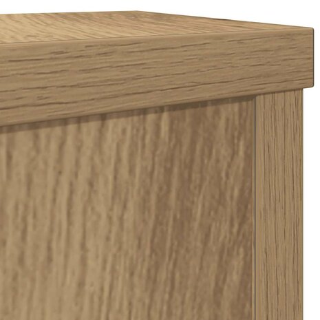 Plantenstandaards 2 st 10x10x18 cm hout artisanaal eiken 7