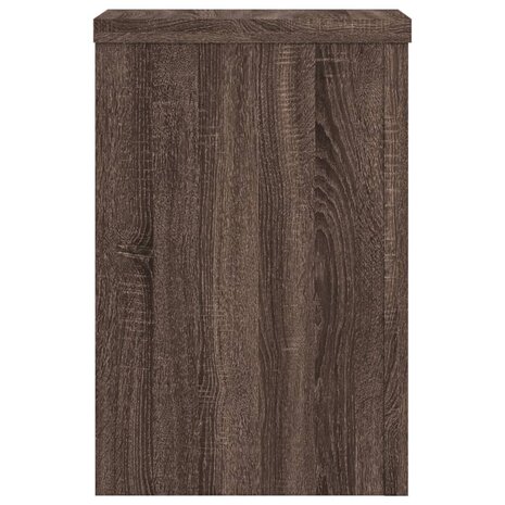 Plantenstandaards 2 st 20x20x30 cm bewerkt hout bruin eiken 4