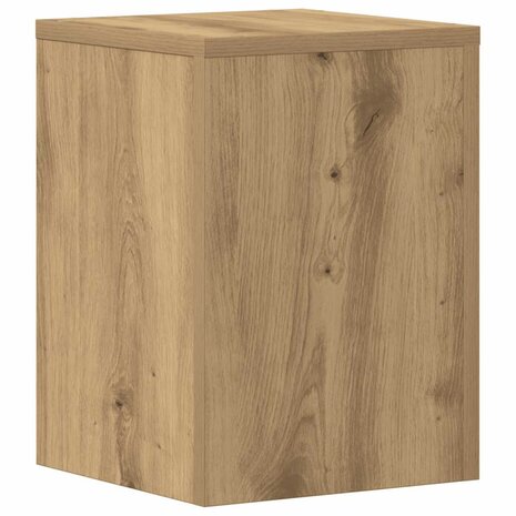 Plantenstandaards 2 st 25x25x35 cm hout artisanaal eiken 5