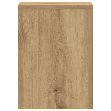 Plantenstandaards 2 st 25x25x35 cm hout artisanaal eiken 6