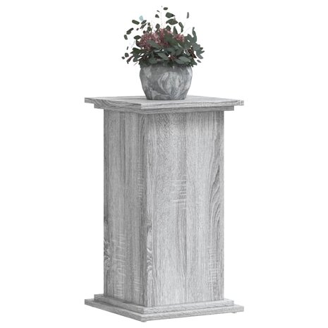 Plantenstandaard 33x33x60 cm bewerkt hout grijs sonoma eiken 7