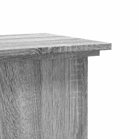 Plantenstandaard 33x33x80 cm bewerkt hout grijs sonoma eiken 6