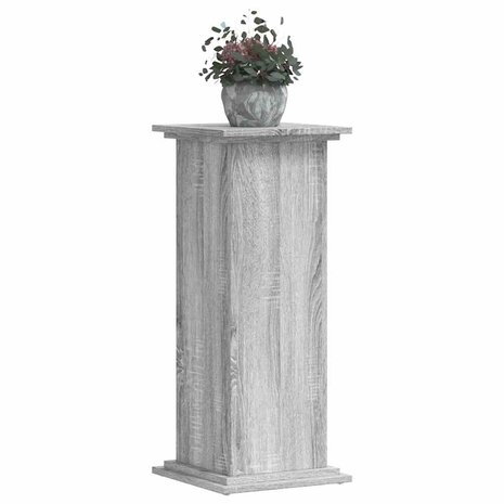 Plantenstandaard 33x33x80 cm bewerkt hout grijs sonoma eiken 7