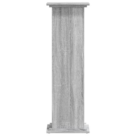 Plantenstandaard 33x33x100 cm bewerkt hout grijs sonoma eiken 3