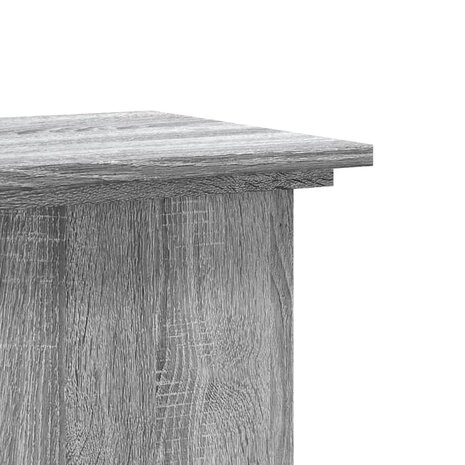Plantenstandaard 33x33x100 cm bewerkt hout grijs sonoma eiken 6