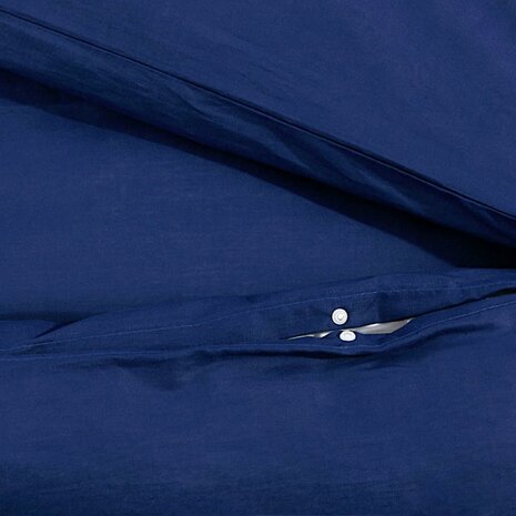 Dekbedovertrekset 140x200 cm microvezel marineblauw 8