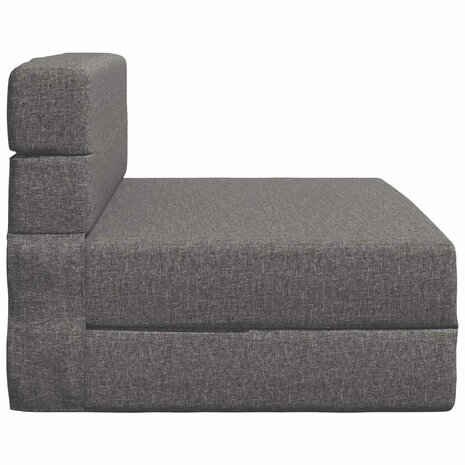 Vouwbare Sofa Bed Matras Lichtgrijs 70 x 80 x 60 cm Stof 3