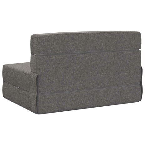 Vouwbare Sofa Bed Matras Lichtgrijs 70 x 80 x 60 cm Stof 4