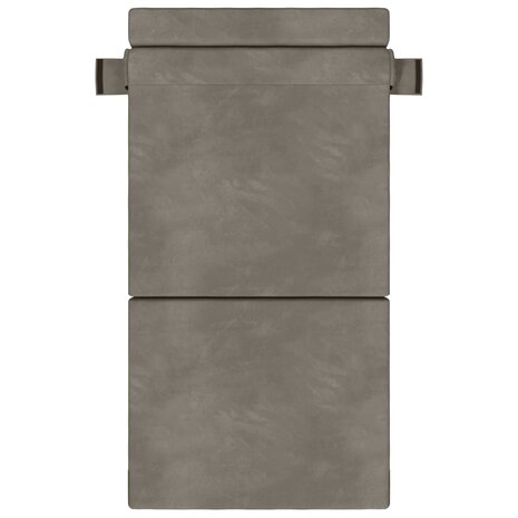 Vouwbare Sofa Bed Matras Lichtgrijs 70 x 80 x 60 cm Stof 2