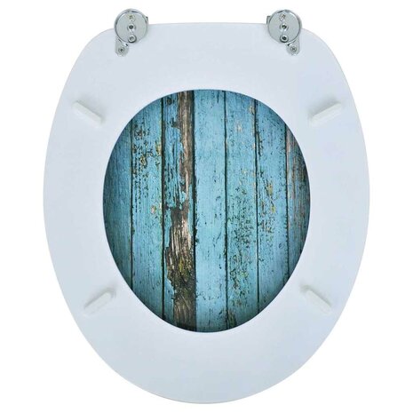 Toiletbril met MDF houten ontwerp 5