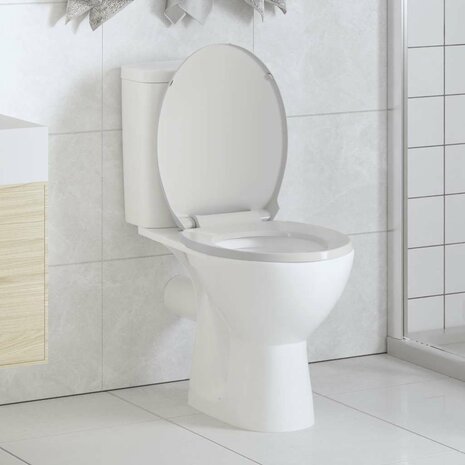 Toiletbril soft-close ovaal wit 1
