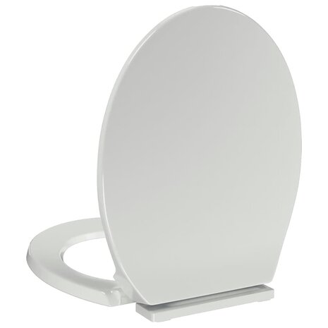 Toiletbril soft-close ovaal wit 7