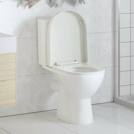 Toiletbril soft-close vierkant wit 1