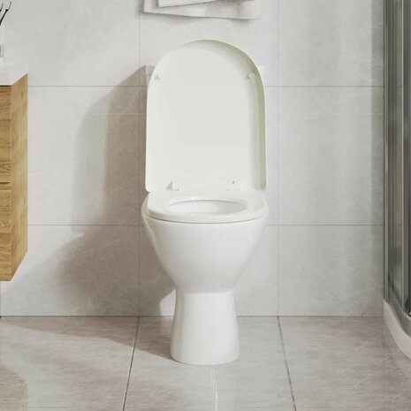 Toiletbril soft-close vierkant wit 3