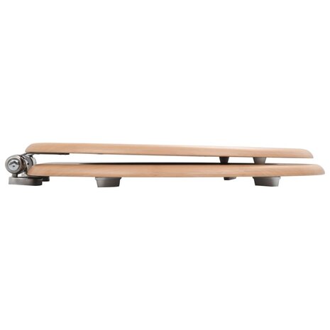 Toiletbril met soft-close deksel bamboe MDF 4