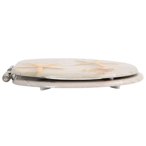 Toiletbril met soft-close deksel zeester MDF 4