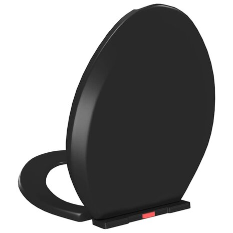 Toiletbril soft-close met quick-release ontwerp zwart 7
