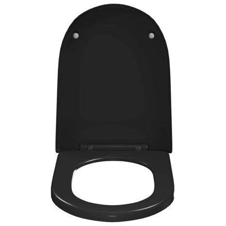 Toiletbril soft-close met quick-release ontwerp zwart 4